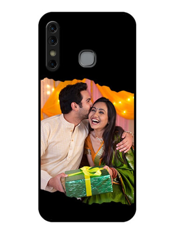 Custom Infinix Hot 8 Custom Glass Phone Case - Tear - Off Design