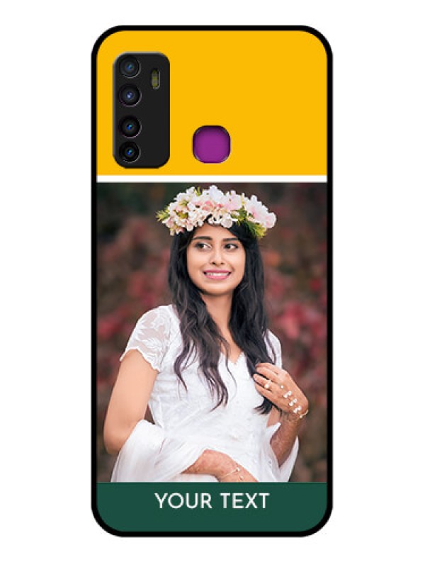 Custom Infinix Hot 9 Custom Glass Phone Case - Love You Design