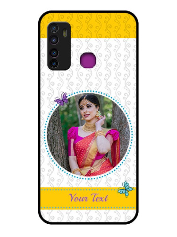 Custom Infinix Hot 9 Custom Glass Phone Case - Girls Premium Case Design