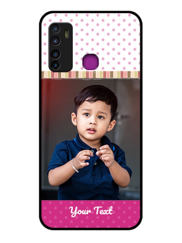 Custom Infinix Hot 9 Custom Glass Phone Case - Cute Girls Cover Design