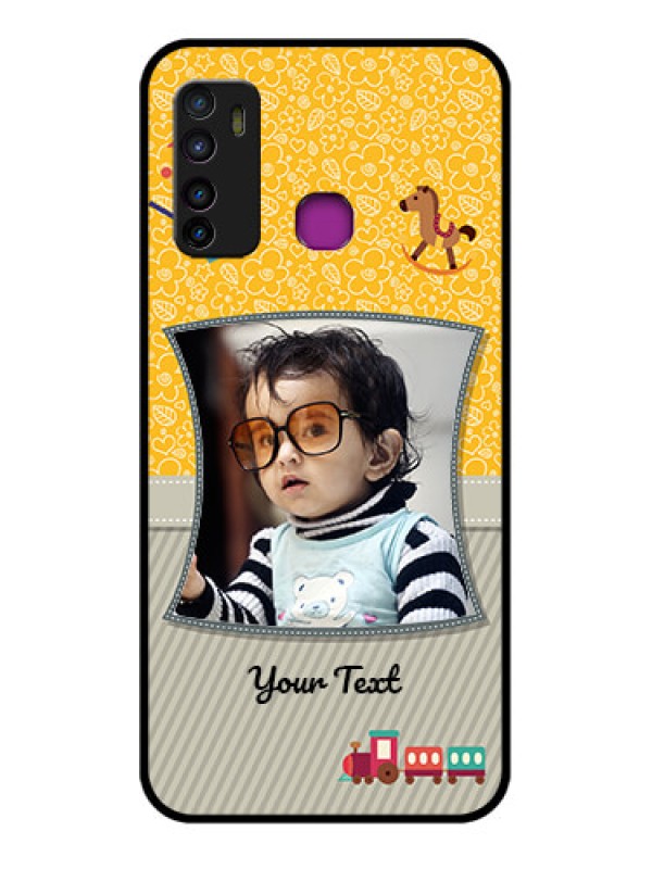 Custom Infinix Hot 9 Custom Glass Phone Case - Baby Picture Upload Design