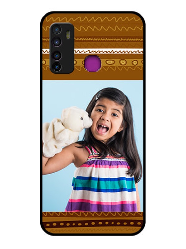 Custom Infinix Hot 9 Custom Glass Phone Case - Friends Picture Upload Design