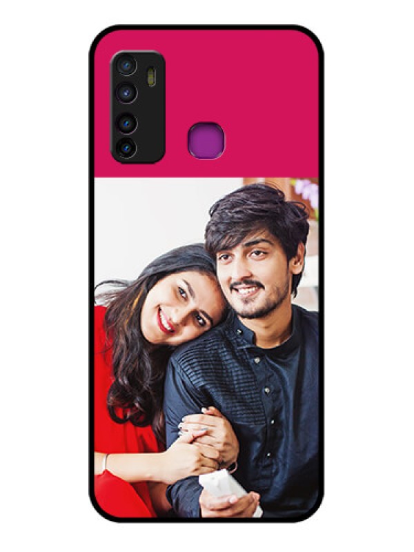 Custom Infinix Hot 9 Custom Glass Phone Case - Anniversary Cover Design