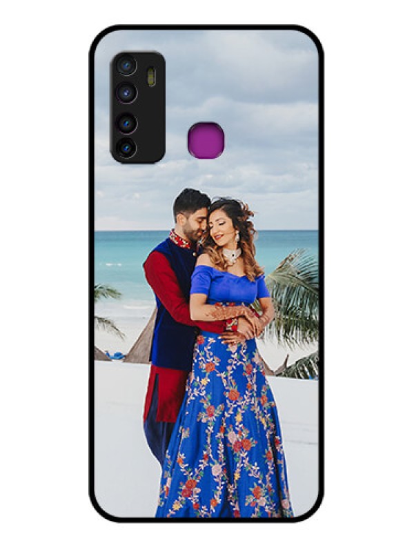 Custom Infinix Hot 9 Custom Glass Phone Case - Upload Full Picture Design