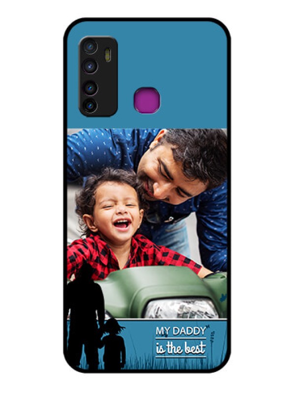 Custom Infinix Hot 9 Custom Glass Phone Case - Best Dad Design