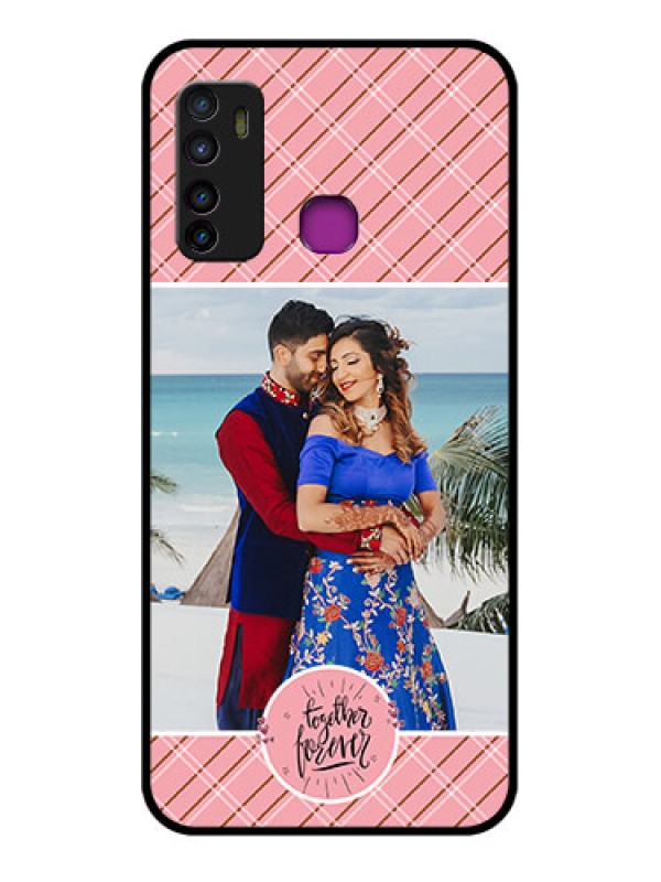 Custom Infinix Hot 9 Custom Glass Phone Case - Together Forever Design