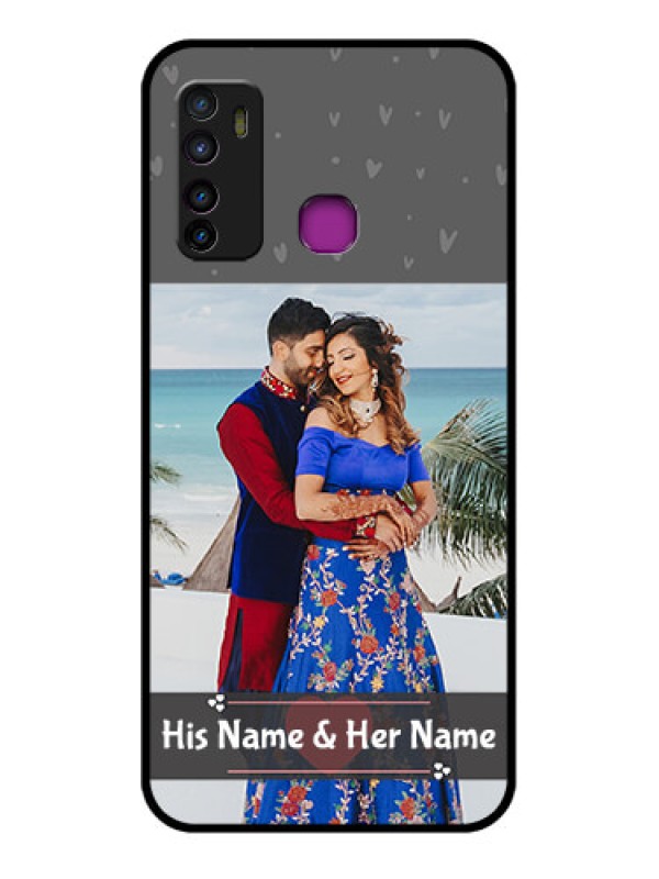 Custom Infinix Hot 9 Custom Glass Phone Case - Buy Love Design With Photo Online