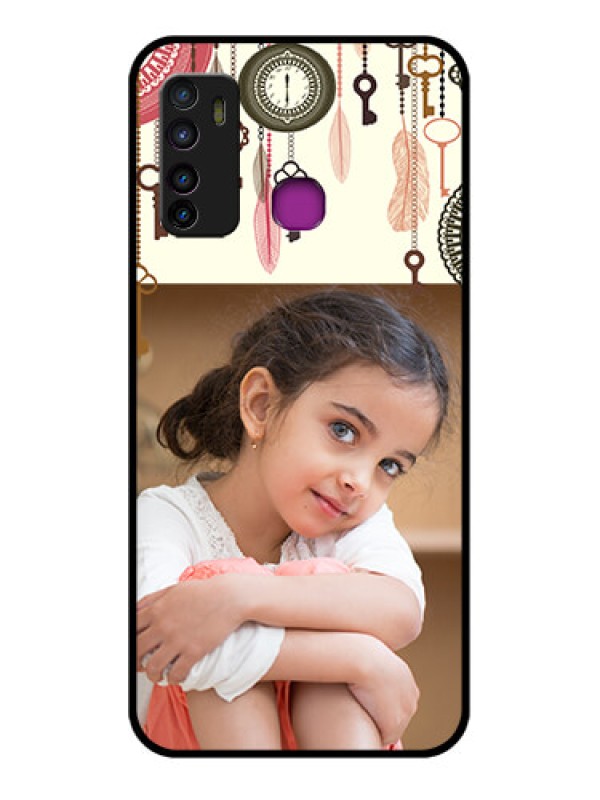 Custom Infinix Hot 9 Custom Glass Phone Case - Boho Style Design