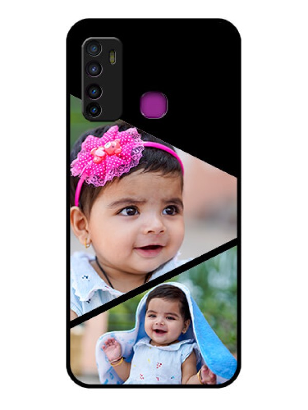 Custom Infinix Hot 9 Custom Glass Phone Case - Semi Cut Design