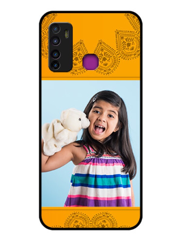 Custom Infinix Hot 9 Custom Glass Phone Case - Photo Wedding Design