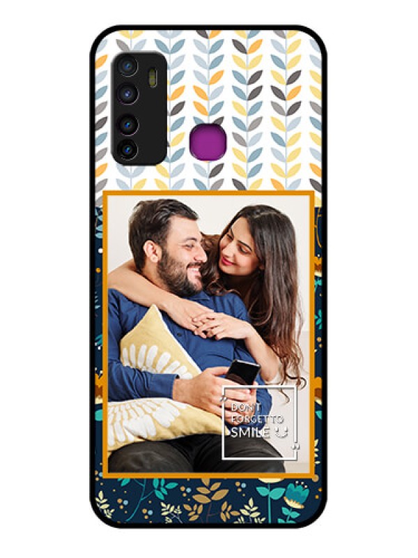 Custom Infinix Hot 9 Custom Glass Phone Case - Pattern Design