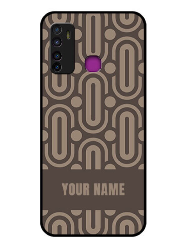 Custom Infinix Hot 9 Custom Glass Phone Case - Captivating Zero Pattern Design
