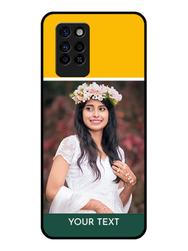 Custom Infinix Note 10 Pro Photo Printing on Glass Case - Love You Design