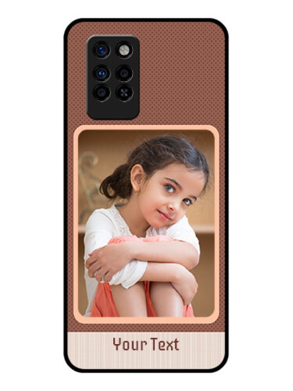 Custom Infinix Note 10 Pro Custom Glass Phone Case - Simple Pic Upload Design