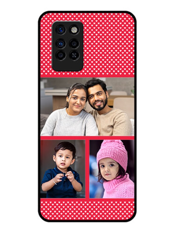 Custom Infinix Note 10 Pro Personalized Glass Phone Case - Bulk Pic Upload Design