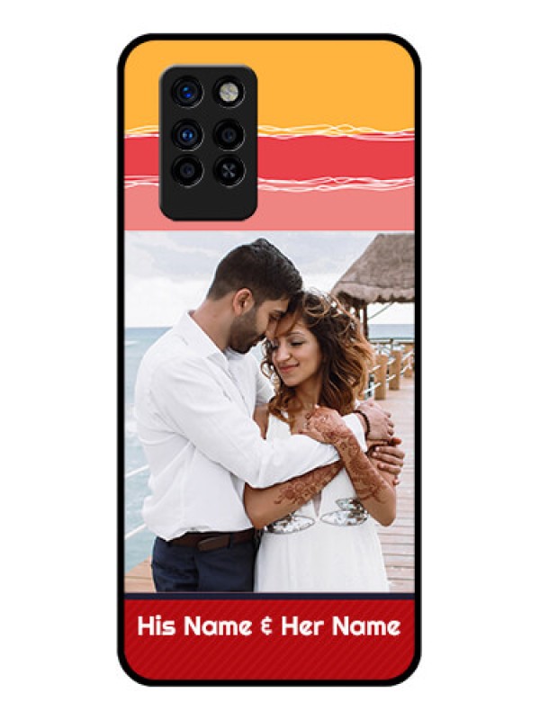 Custom Infinix Note 10 Pro Custom Glass Mobile Case - Colorful Case Design