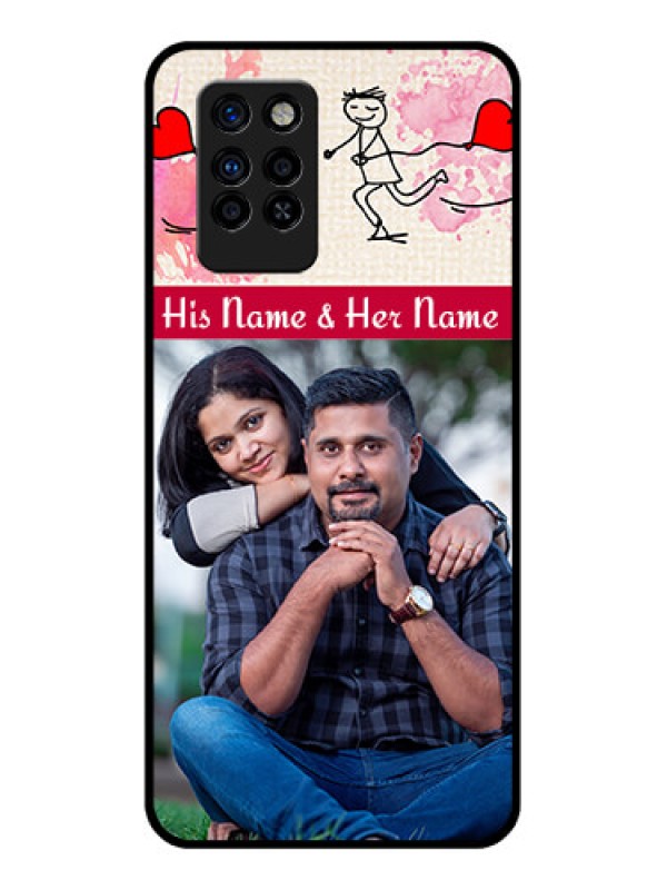 Custom Infinix Note 10 Pro Photo Printing on Glass Case - You and Me Case Design