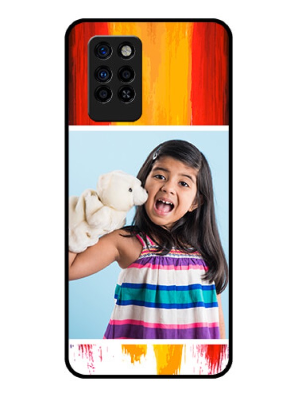 Custom Infinix Note 10 Pro Personalized Glass Phone Case - Multi Color Design