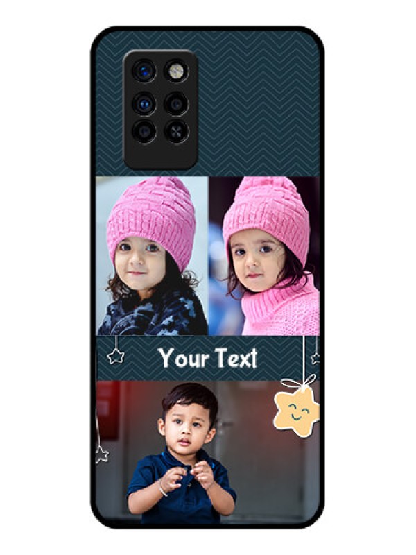 Custom Infinix Note 10 Pro Custom Glass Mobile Case - Hanging Stars Design