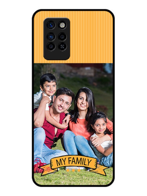 Custom Infinix Note 10 Pro Custom Glass Phone Case - My Family Design