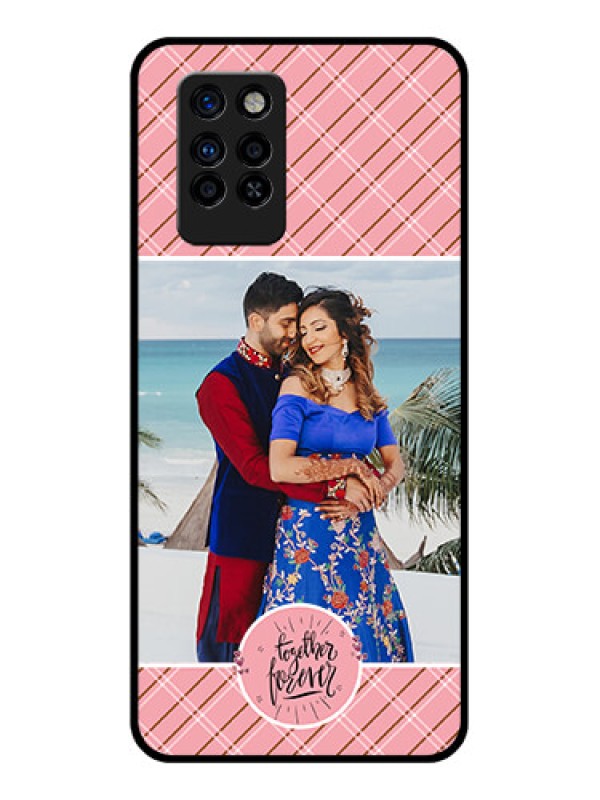 Custom Infinix Note 10 Pro Personalized Glass Phone Case - Together Forever Design