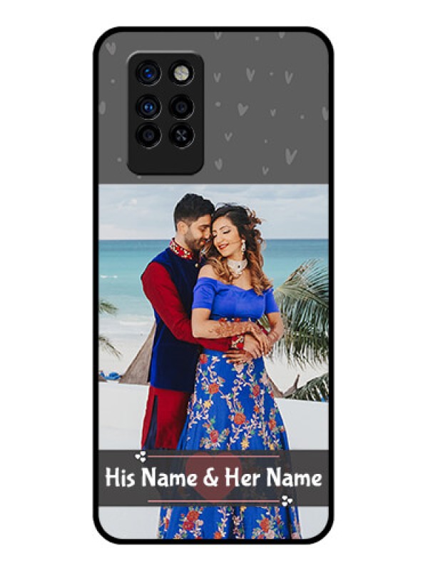 Custom Infinix Note 10 Pro Custom Glass Mobile Case - Buy Love Design with Photo Online