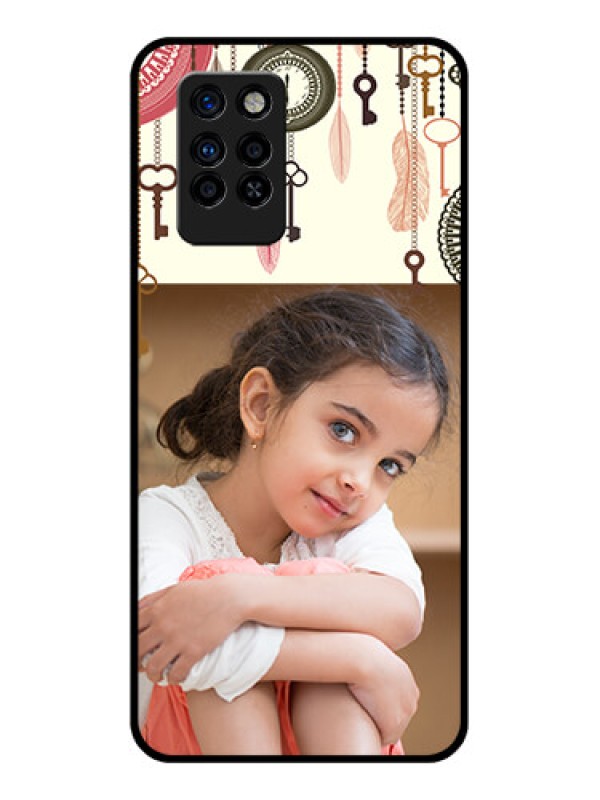 Custom Infinix Note 10 Pro Custom Glass Mobile Case - Boho Style Design