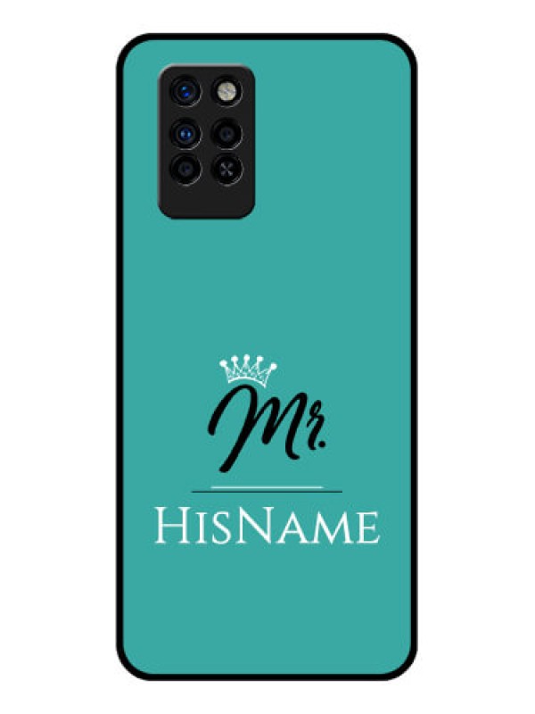 Custom Infinix Note 10 Pro Custom Glass Phone Case Mr with Name