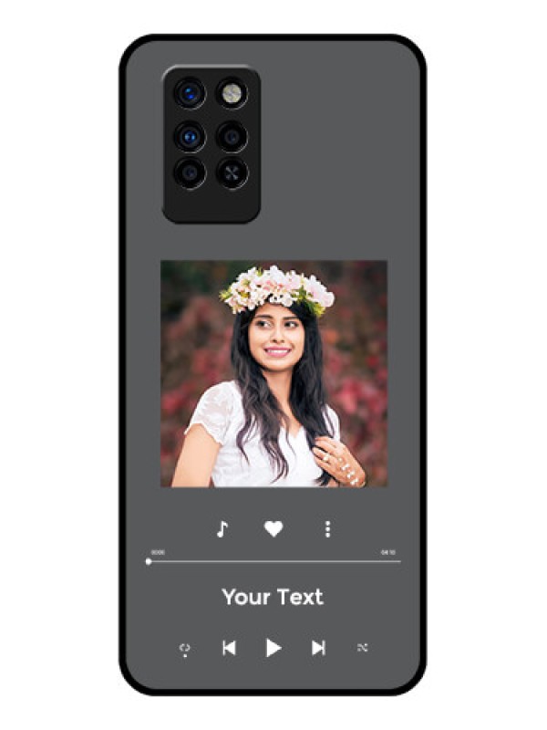 Custom Infinix Note 10 Pro Custom Glass Mobile Case - Play The Music Design