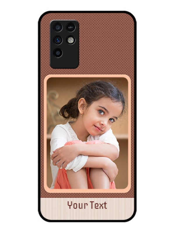 Custom Infinix Note 10 Custom Glass Phone Case - Simple Pic Upload Design
