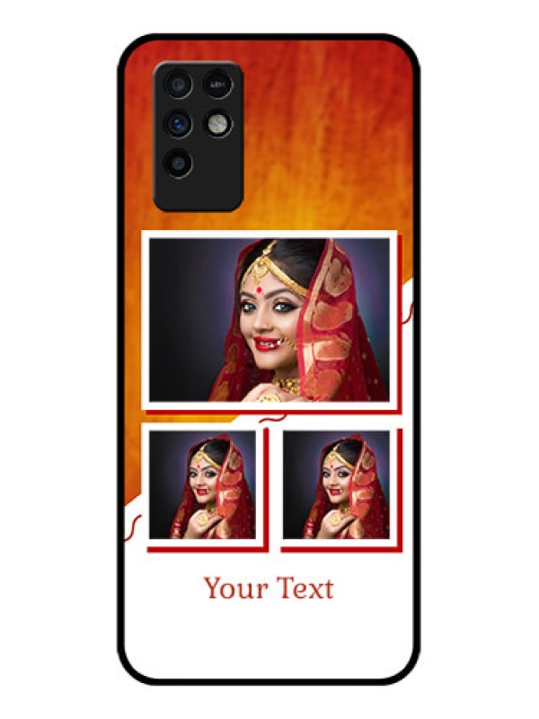 Custom Infinix Note 10 Custom Glass Phone Case - Wedding Memories Design