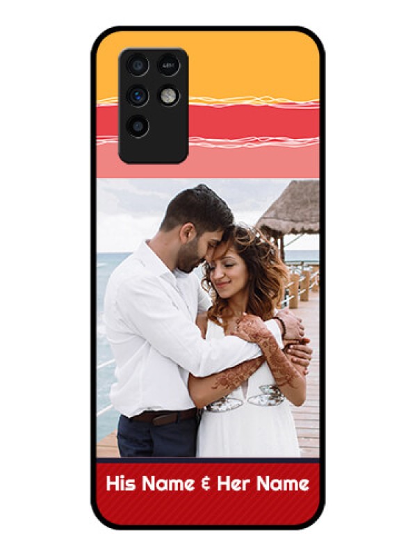 Custom Infinix Note 10 Custom Glass Mobile Case - Colorful Case Design