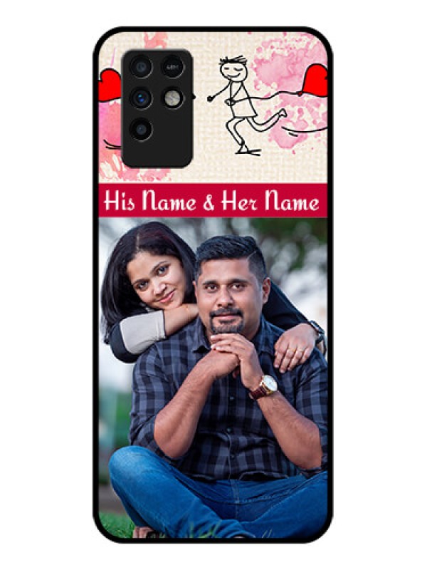 Custom Infinix Note 10 Photo Printing on Glass Case - You and Me Case Design