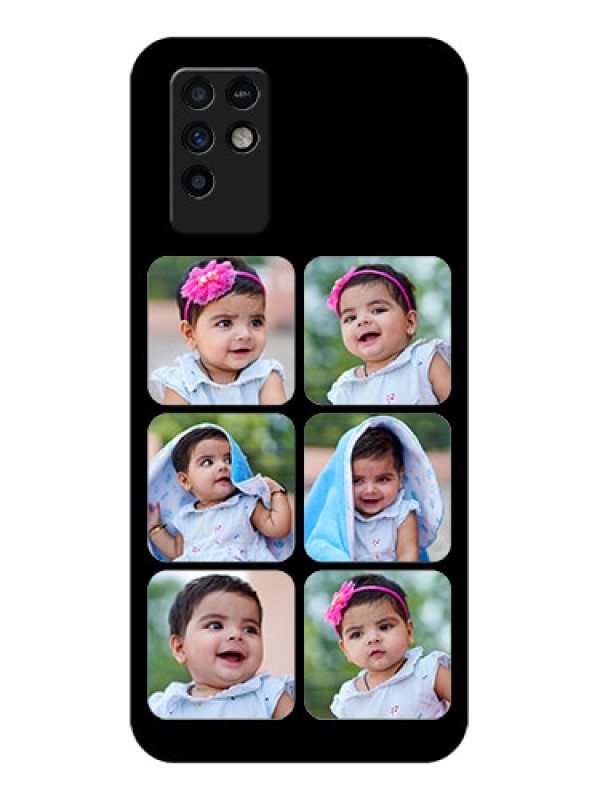 Custom Infinix Note 10 Photo Printing on Glass Case - Multiple Pictures Design