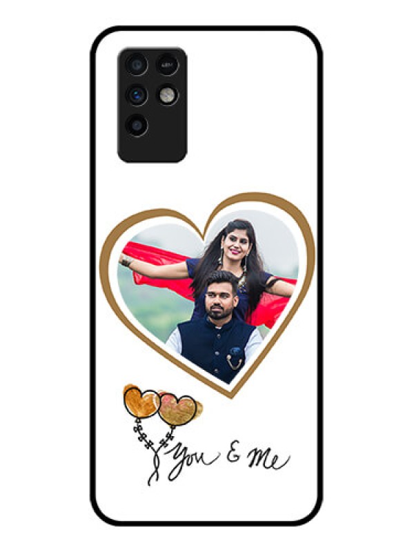 Custom Infinix Note 10 Custom Glass Mobile Case - You & Me Design