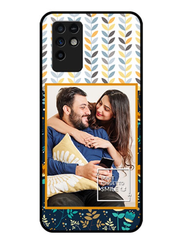 Custom Infinix Note 10 Custom Glass Mobile Case - Pattern Design