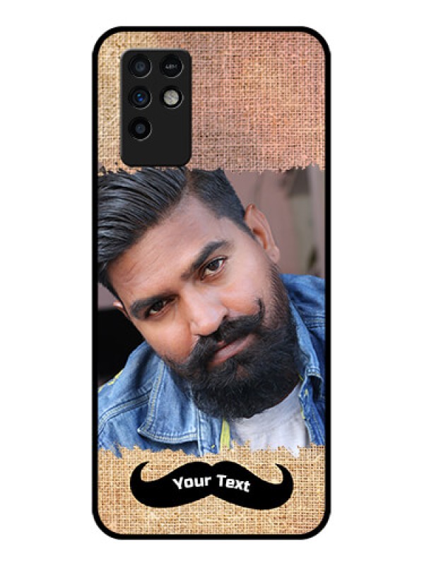 Custom Infinix Note 10 Personalized Glass Phone Case - with Texture Design