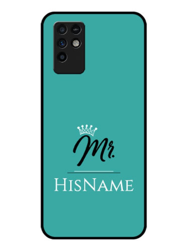 Custom Infinix Note 10 Custom Glass Phone Case Mr with Name