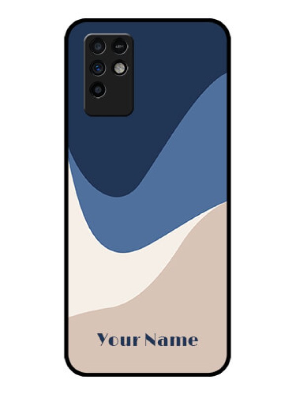 Custom Infinix Note 10 Custom Glass Phone Case - Abstract Drip Art Design
