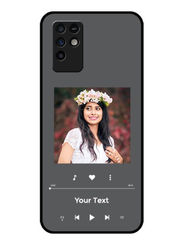 Custom Infinix Note 10 Custom Glass Mobile Case - Play The Music Design