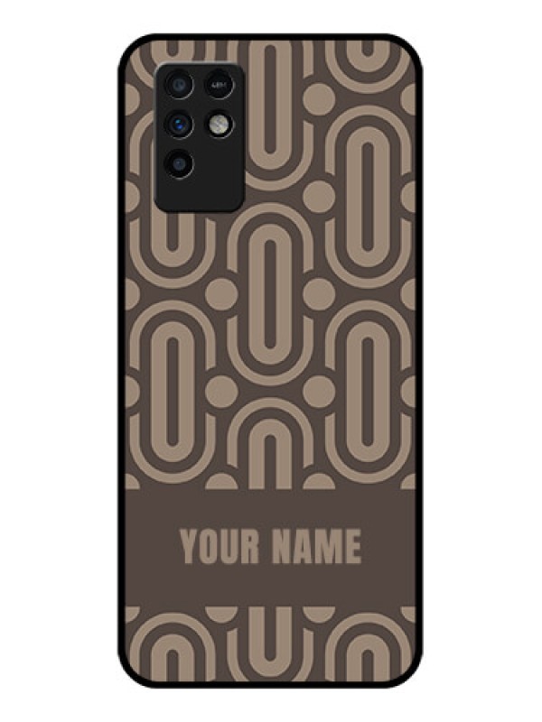 Custom Infinix Note 10 Custom Glass Phone Case - Captivating Zero Pattern Design