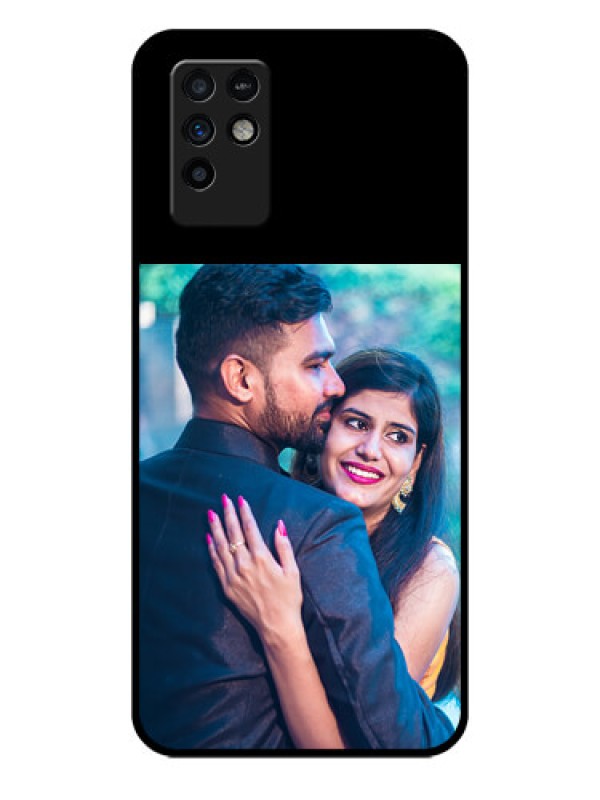 Custom Infinix Note 10 Custom Glass Phone Case - Upload Full Picture With Custom Color Design