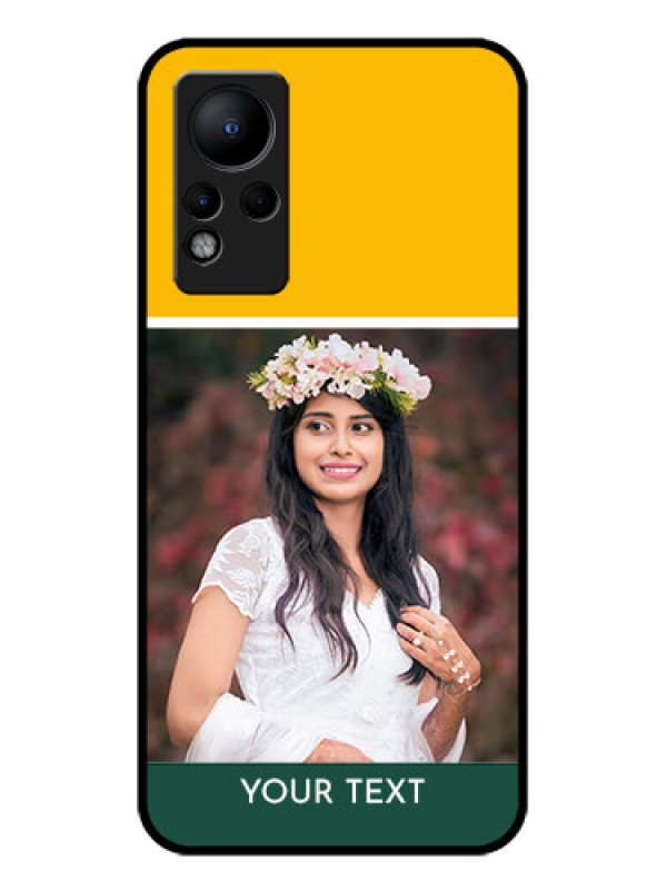 Custom Infinix Note 11 Photo Printing on Glass Case - Love You Design