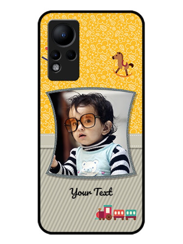 Custom Infinix Note 11 Personalized Glass Phone Case - Baby Picture Upload Design