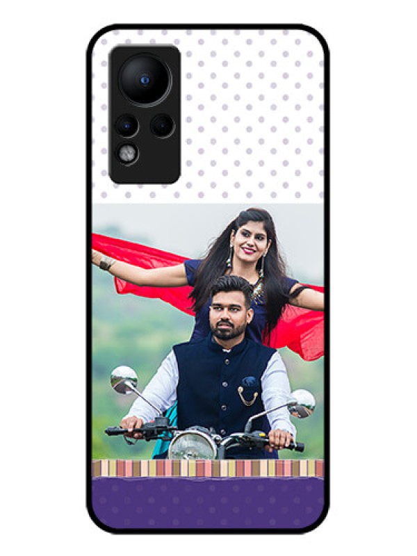 Custom Infinix Note 11 Photo Printing on Glass Case - Cute Family Design