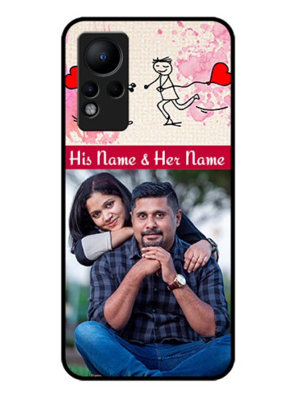 Custom Infinix Note 11 Photo Printing on Glass Case - You and Me Case Design