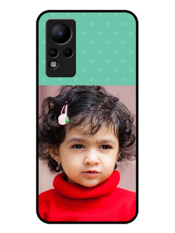 Custom Infinix Note 11 Custom Glass Phone Case - Lovers Picture Design