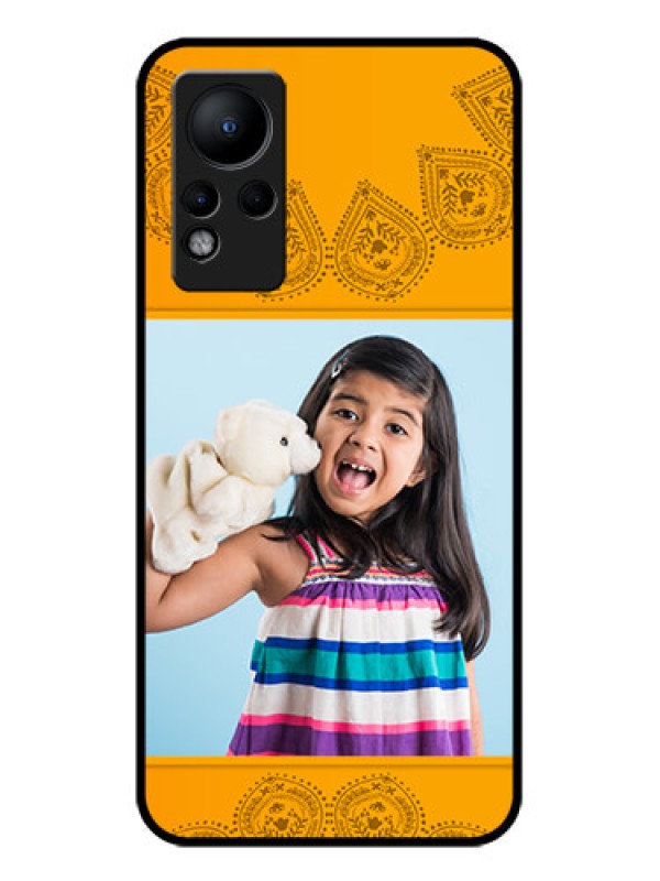 Custom Infinix Note 11 Personalized Glass Phone Case - Photo Wedding Design