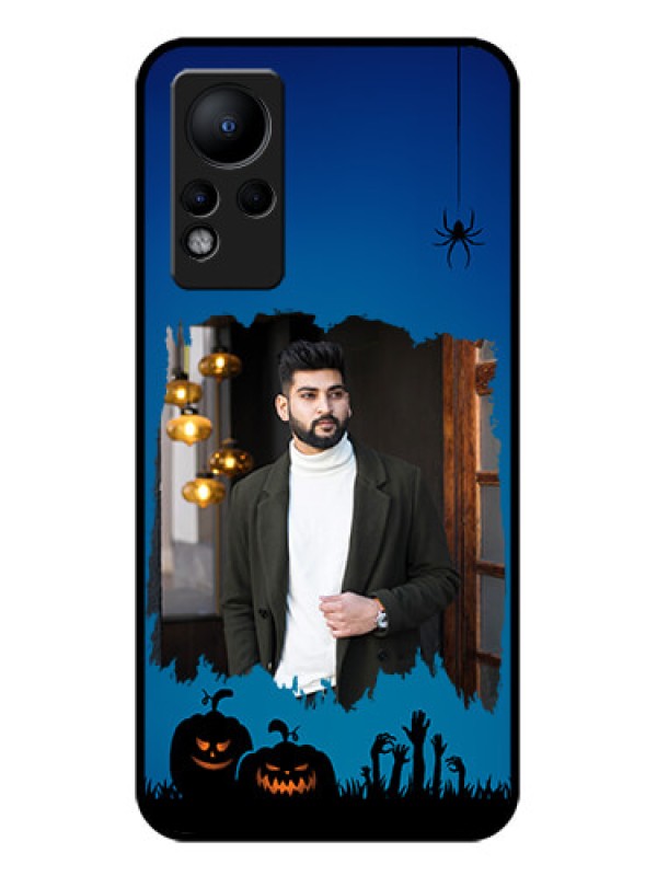 Custom Infinix Note 11 Photo Printing on Glass Case - with pro Halloween design