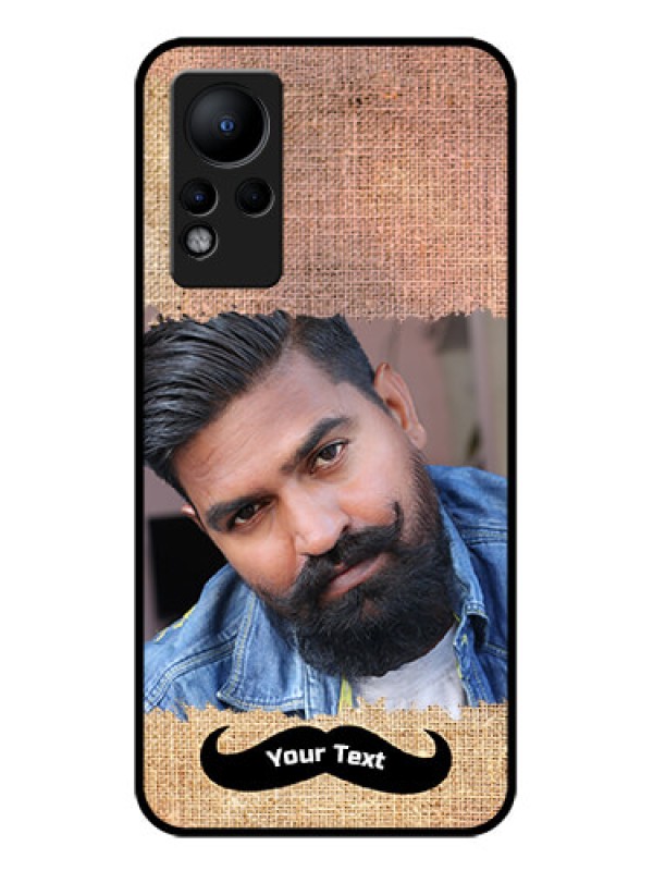 Custom Infinix Note 11 Personalized Glass Phone Case - with Texture Design